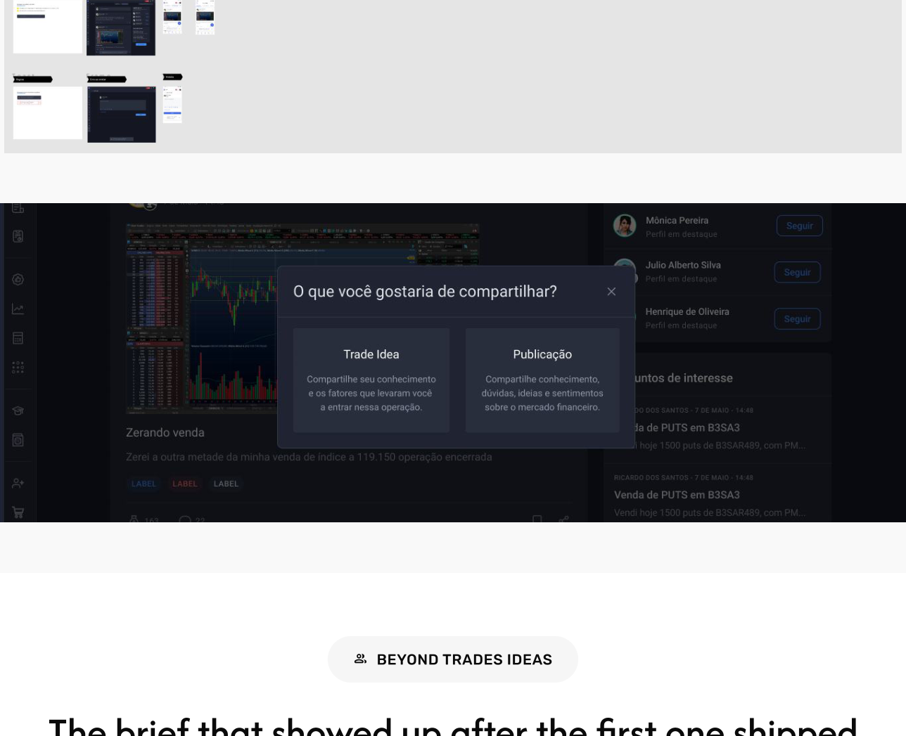 New posting modal separating question from trade rationale